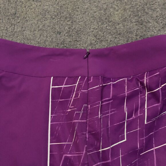 Adidas Golf Skort 2 ClimaCool Purple White Back Pocket Side Zip - Picture 8 of 12